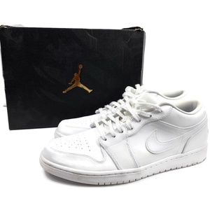 Nike Air Jordan 1 Low White/Metallic Silver